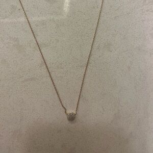 Mejuri Large Pavé Diamond Round Necklace
